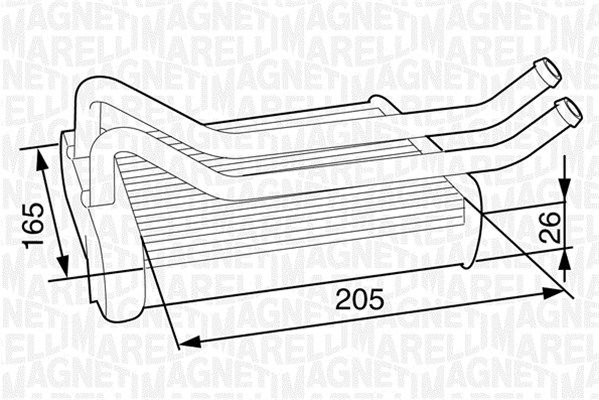 MAGNETI MARELLI Lämmityslaitteen kenno 350218315000